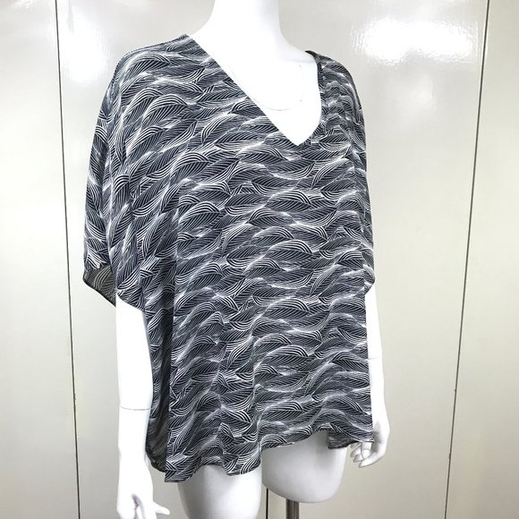 New Worthington Mini leaved v neck top XL - Picture 1 of 7